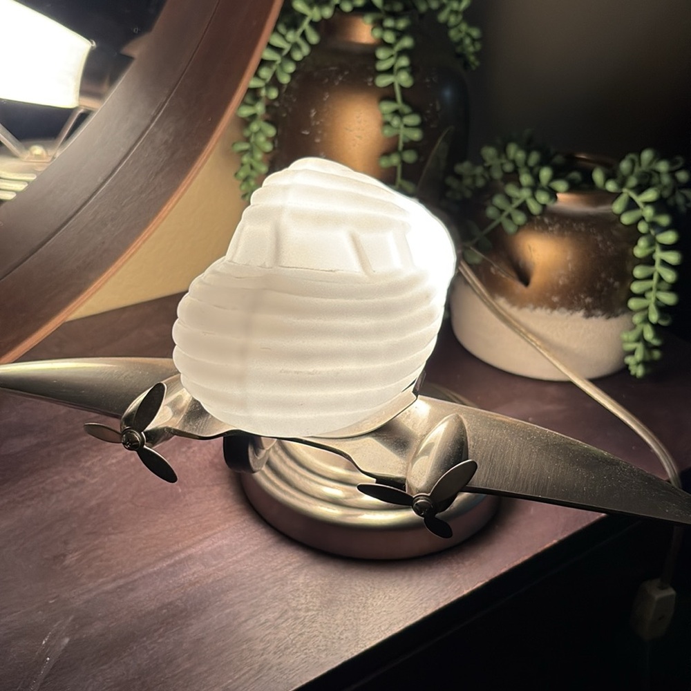 Vintage Rocket Lamp with White Shade - Picture 9 of 15